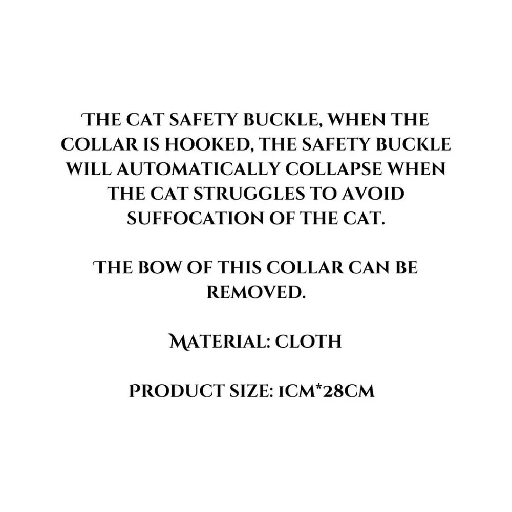 Pink and Grey Plaid Cat Break Away Collar With Bell And Detachable Bow